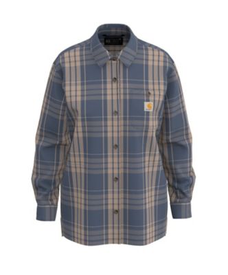 Carhartt Women's TENCEL Fiber Series Loose Fit Twill Plaid Shirt