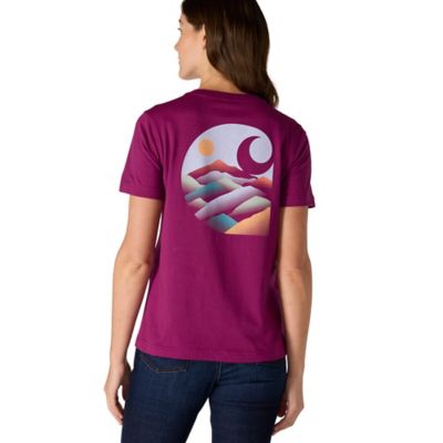 Image showing  Women's Relaxed Fit Lightweight Short-Sleeve Pocket Graphic-C T-Shirt