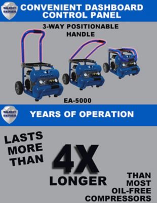 Image showing  Silent Series 2HP Side Stack Compressor