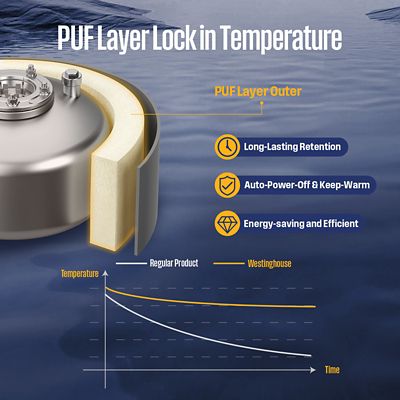 Image showing 5 th Westinghouse Apolo 2.5 gal. Mini Tank Water Heater, 1440W, 120V