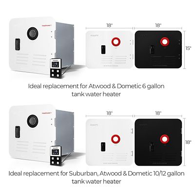 Image showing 8 th Fogatti RV Tankless Water Heater Without Door, 2.5-GPM 48,000-BTU, Instashower 7