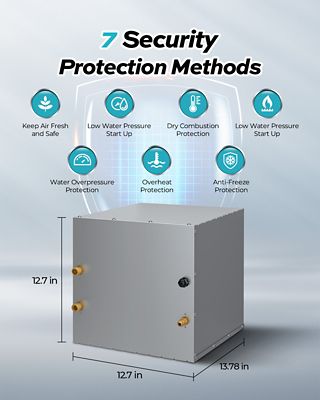 Image showing 5 th Fogatti RV Tankless Water Heater Without Door, 2.9-GPM 55,000-BTU, Instashower 8 PLUS