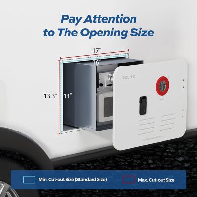 Image showing  RV Tankless Water Heater 15 in. x 18 in. White Door Only