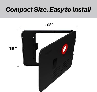 Image showing  RV Tankless Water Heater 15 in. x 18 in. Black Door Only