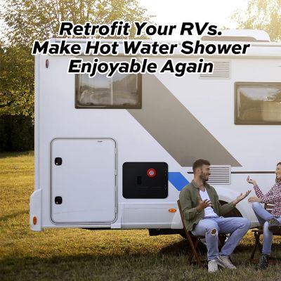 Image showing  RV Tankless Water Heater 15 in. x 18 in. Black Door Only