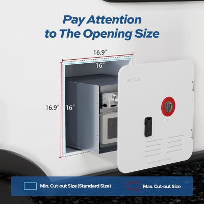 Image showing  RV Tankless Water Heater 18 in. x 18 in. White Door Only