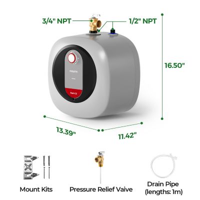 Image showing  2.5 gal. Mini Tank Water Heater, 1,440W, 120V