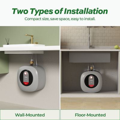Image showing 6 th Fogatti 2.5 gal. Mini Tank Water Heater, 1,440W, 120V