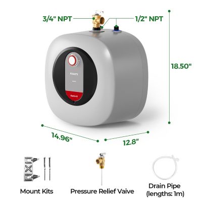 Image showing  4 Gal. Mini Tank Water Heater, 1440W, 120V
