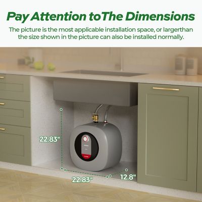 Image showing  4 Gal. Mini Tank Water Heater, 1440W, 120V