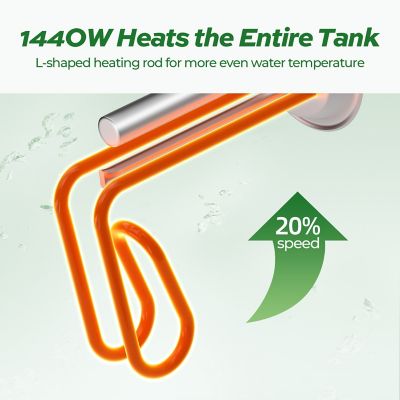 Image showing 8 th Fogatti 4 Gal. Mini Tank Water Heater, 1440W, 120V