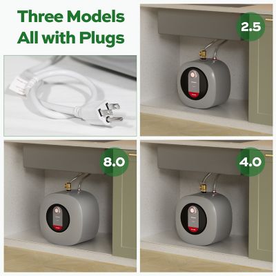 Image showing 9 th Fogatti 4 Gal. Mini Tank Water Heater, 1440W, 120V