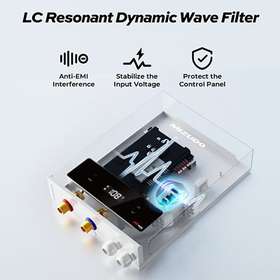 Image showing 8 th Mizudo 27000W Electric Tankless Water Heater Undersink, 240V, 113A