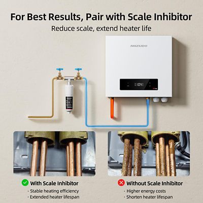 Image showing  36000W Electric Tankless Water Heater Undersink, 240V, 29.1A