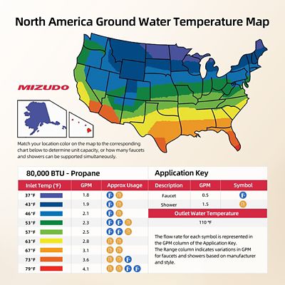 Image showing  3.6-GPM Propene Gas Tankless Water Heater, Residential Indoor, 80,000-BTU