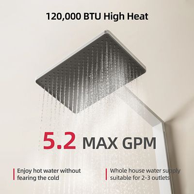 Image showing  5.1-GPM Propene Gas Tankless Water Heater, Residential Indoor, 120,000-BTU