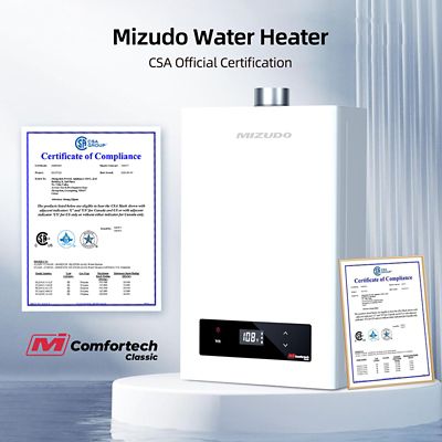 Image showing 8 th Mizudo 7.5-GPM Propene Gas Tankless Water Heater, Residential Indoor, 170,000-BTU