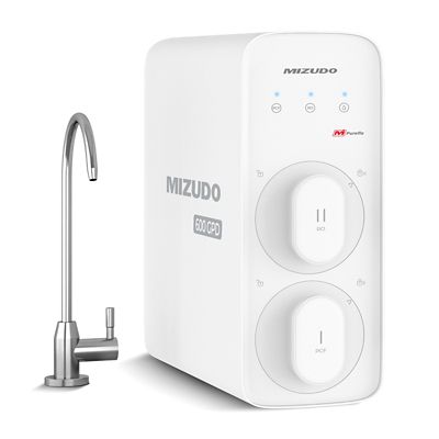 Mizudo 400 GPD, 8-Stage Reverse Osmosis Filtration System, 2:1 Pure to Drain