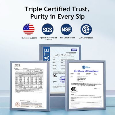 Image showing 8 th Mizudo 800 GPD, 9-Stage Reverse Osmosis Filtration System, 3:1 Pure to Drain, Smart LED Faucet