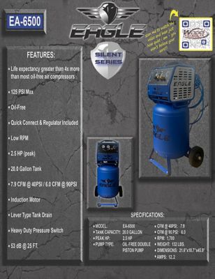 Image showing  Silent Series 2.5HP Silent Compressor