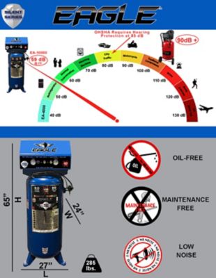 Image showing  Silent Series 4HP Stationary Compressor