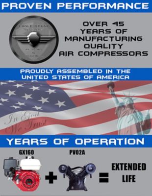 Image showing  10 Gallon 12.5 CFM Twin Tank Wheelbarrow Air Compressor