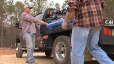 Image showing  10 Gallon Twin Tank Wheelbarrow Air Compressor