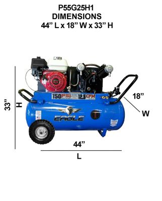 Image showing  25 Gallon 12.5 CFM Portable Air Compressor