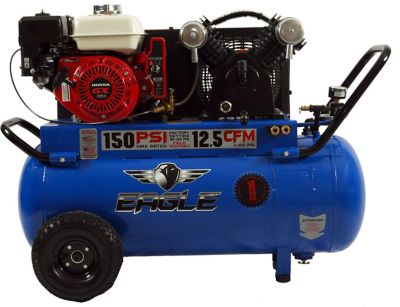 Eagle 25 Gallon Electric Start Portable Air Compressor, P55GE25H1