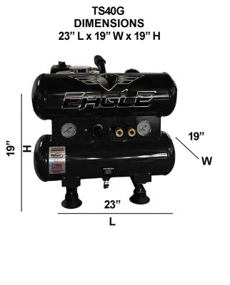 Image showing  4 Gallon Manual Start Portable Air Compressor