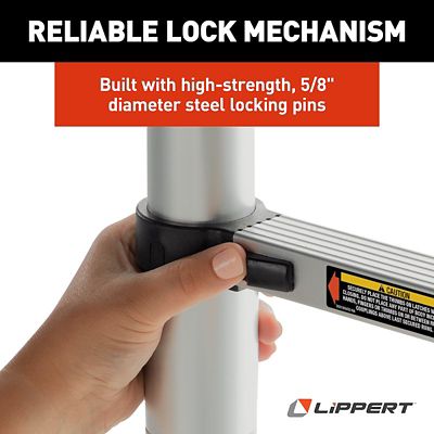 Image showing 5 th Lippert Components 12 ft. RV Utility Ladder