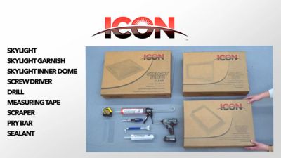 Image showing  Skylight/Vent Inner Garnish for 14 in. x 14 in. Skylight and Vent Openings, SL1414