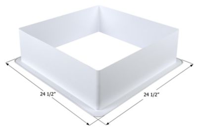 Image showing  Skylight Garnish for 21-3/4 in. x 21-3/4 in. Skylight Openings, SL2222, White