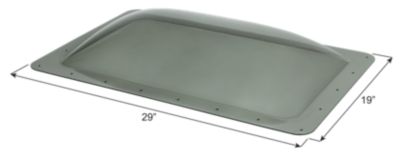 Icon RV Skylight, Gray, 25 in. x 15 in. x 4 in., SL1525