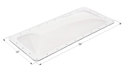Icon RV Skylight, Clear, 34 in. x 14 in. x 4 in., SL1434