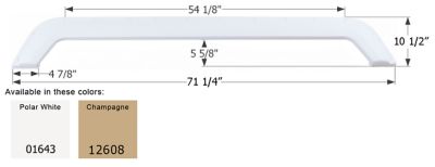 Icon Tandem Axle Fender Skirt for Thor Citation Models, White, FS780