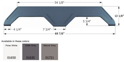 Icon Tandem Axle Fender Skirt for Glendale Models, White, FS777