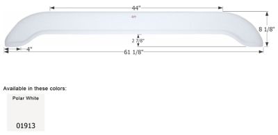 Icon Tandem Axle Fender Skirt for Extreme RV Models, White, FS1913