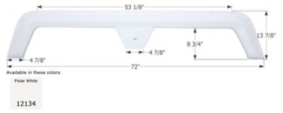 Image showing  Tandem Axle Fender Skirt for Kaddy Kruiser and Mckenzie Models, White, FS2134