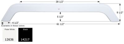 Icon Tandem Axle Fender Skirt for Sunnybrook & Winnebago Models, Black, FS2636