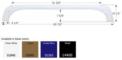 Icon Tandem Axle Fender Skirt for KZ Frontier and Sportsmen Models, Brown, FS1846