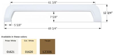 Icon Tandem Axle Fender Skirt for Thor Citation Models, Brown, FS767