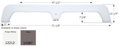 Icon Tandem Axle Fender Skirt for Thor Models, Gray, FS2212