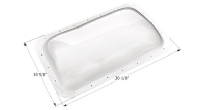 Icon RV Skylight, Clear, 27 in. x 15-3/4 in. x 5-1/2 in., SL1627
