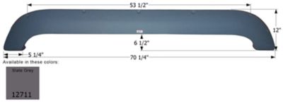 Icon Tandem Axle Fender Skirt for Weekend Warrior Models, Gray, FS2711