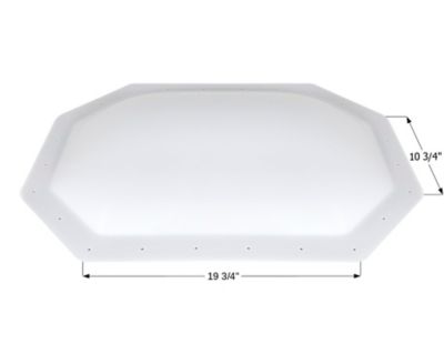 Icon RV Skylight, White, 33 in. x 23 in., OSL189