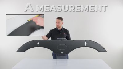 Image showing  Tandem Axle Fender Skirt for Forest River Models, Gray, FS2713