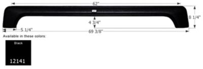 Icon Tandem Axle Fender Skirt for Fleetwood Models, Black, FS2141