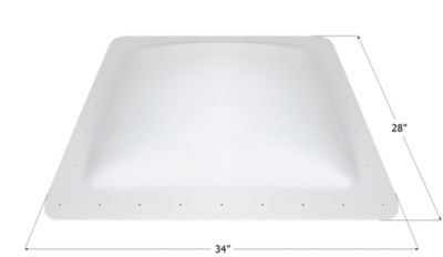 Icon RV Skylight, White, 28 in. x 22 in. x 6 in., SL2228