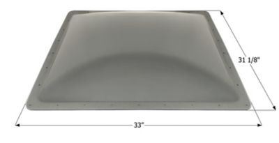 Icon RV Skylight, 30 in. x 28-1/8 in. x 5 in., SL2830, Gray